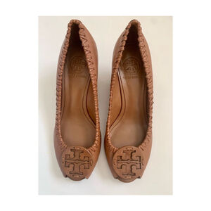 Tory Burch Peep Toe Wedges
